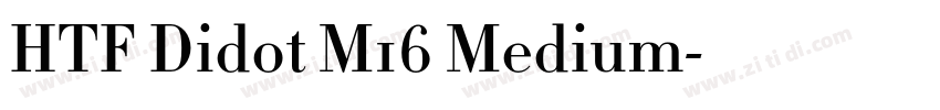 HTF Didot M16 Medium字体转换